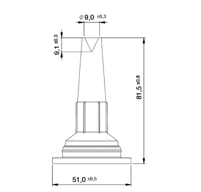 V Cut Foil Nozzle